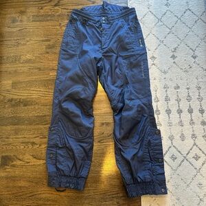 Men's Vintage Navy Ski Pants - Outdoor/Active Wear